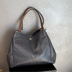Coach Black and Brown Hobo Bag